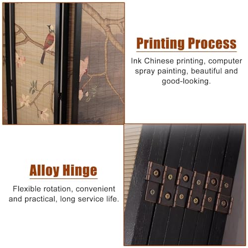 6 Panel Folding Privacy Screen, 175cm Tall I74535