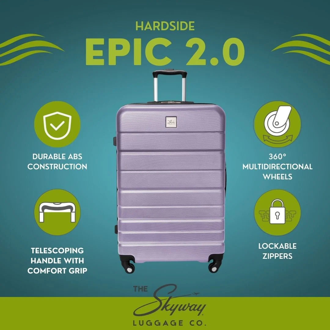20" Hardside 4 Wheel Spinner Carry-On Luggage E17380
