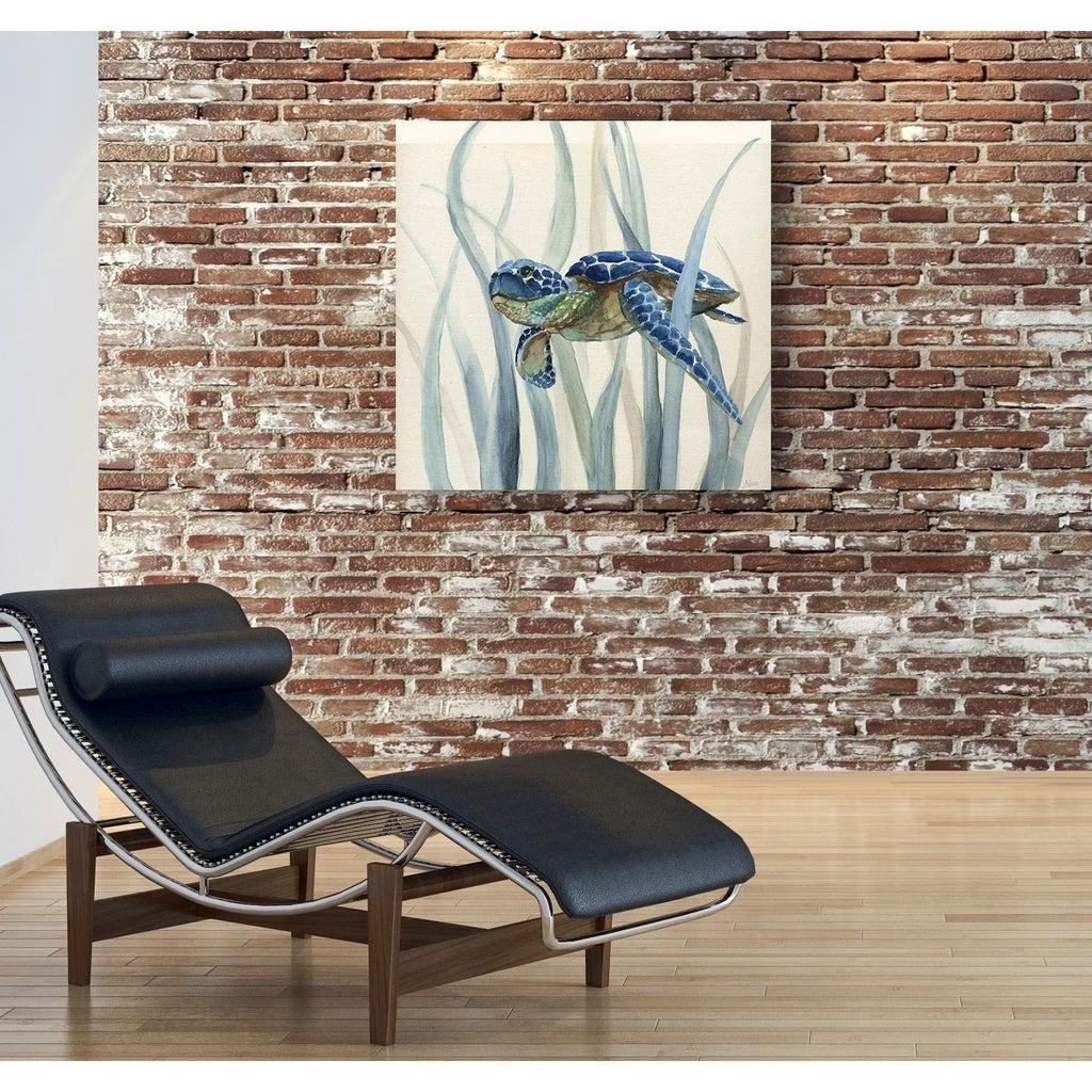 Turtle in Seagrass Gallery Wrapped Canvas P3935
