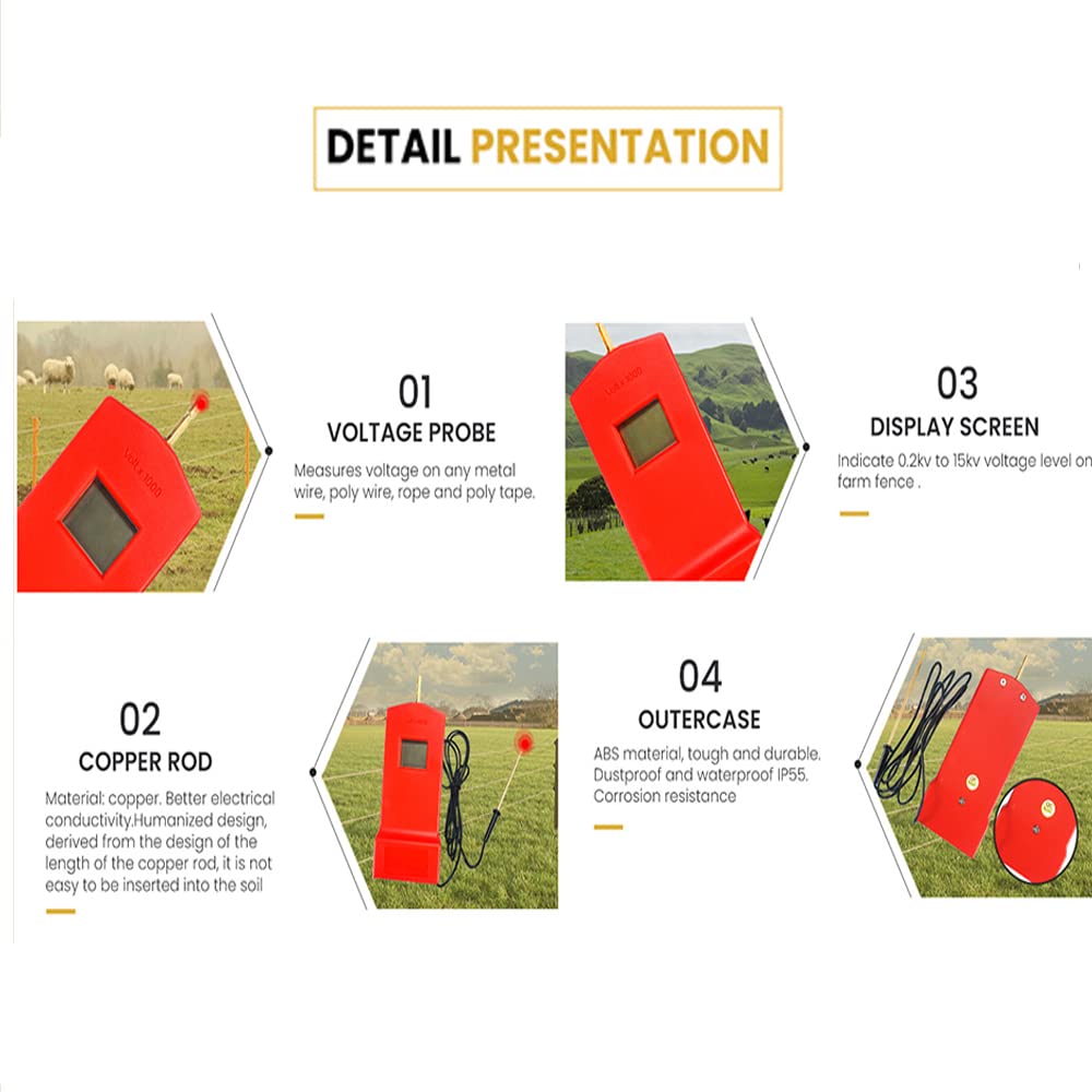 15kv Digital Fence Tester Electric Fence Indicator P817