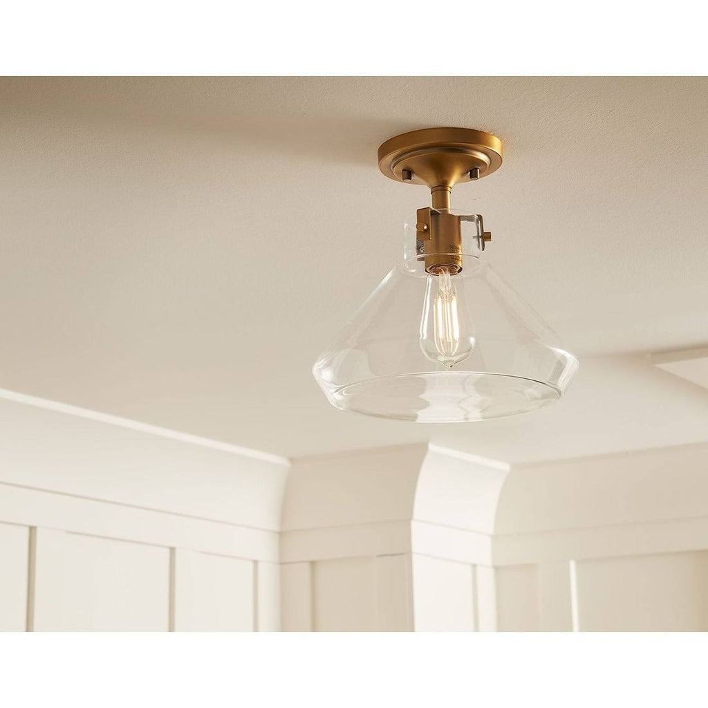 Semi Flush Mount Light Satin Nickel Z345094