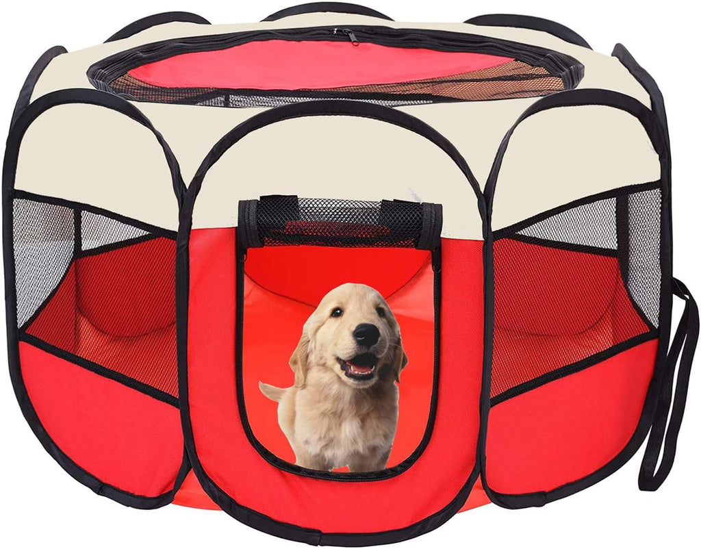 Portable Foldable Pet Playpen with Carrying Case C828