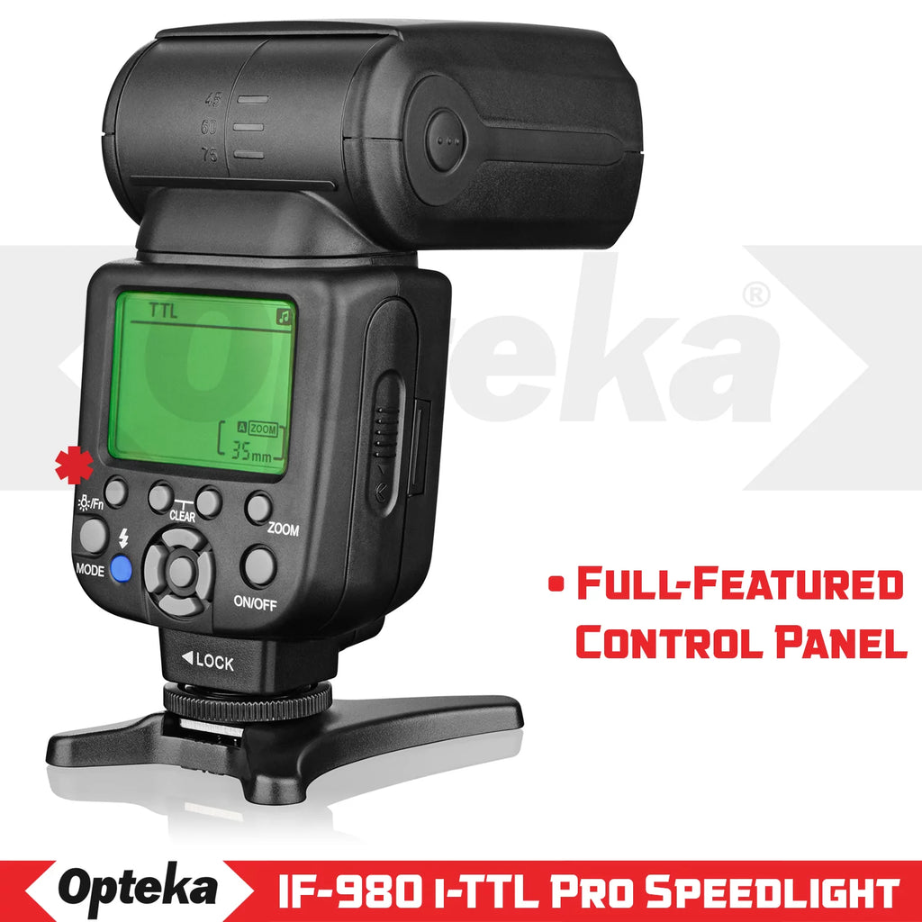 Auto-Focus Speedlight Flash with LCD Display S73467