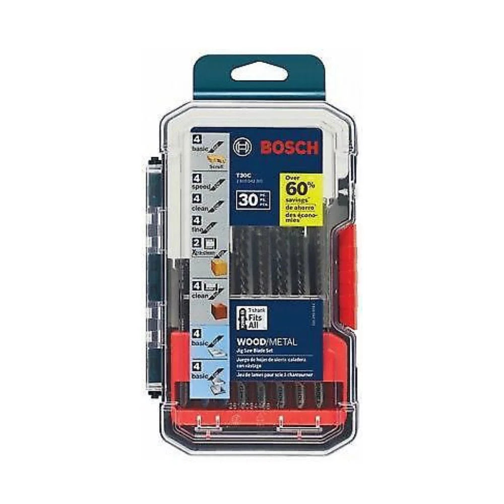 30-Piece T-Shank Jig Saw Blade Set N3294