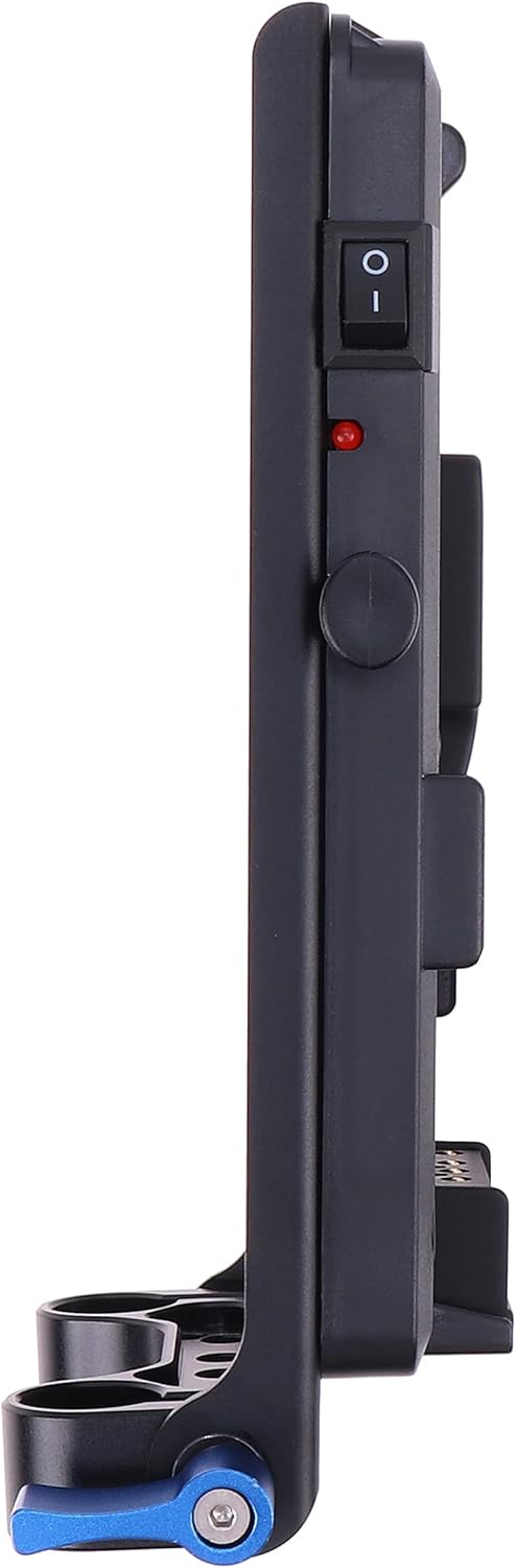 V Mount Battery Power Supply Plate with 15mm Rod Clamp System T7172