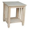 Unfinished Solid Wood End Table F232209