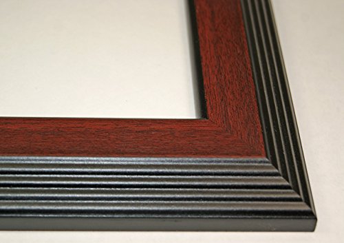 6 Opening Black Picture Frame with White Mat H439