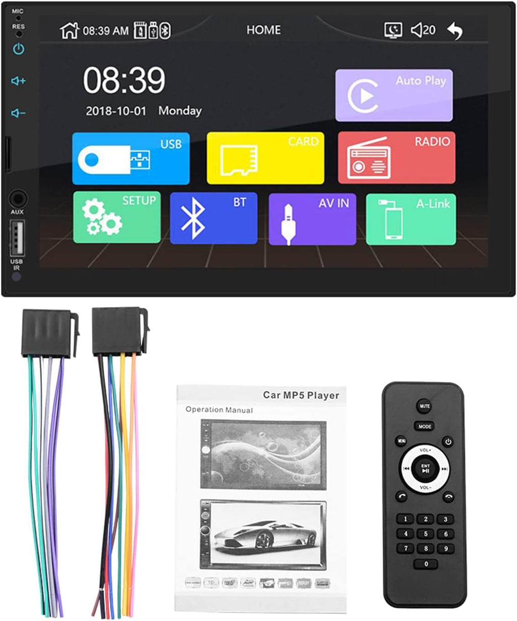 Double Din 7 Inch Touch Screen Car Stereo with Backup Camera G421113