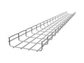 Wire Mesh Cable Tray 12x2In 10 ft Z34955