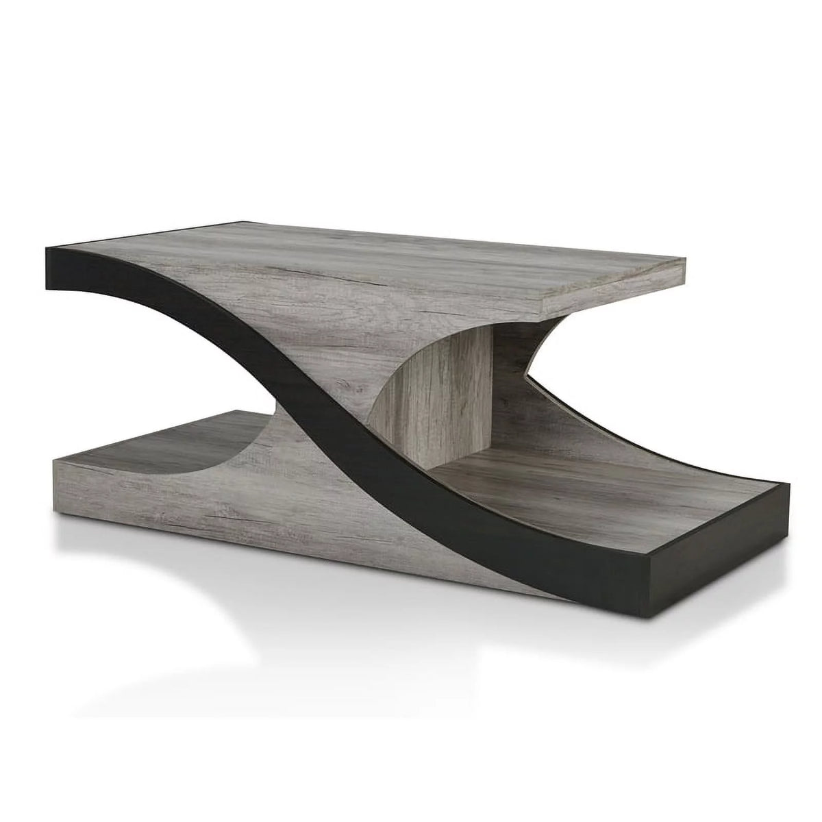 Wood 2-Shelf Coffee Table S5243