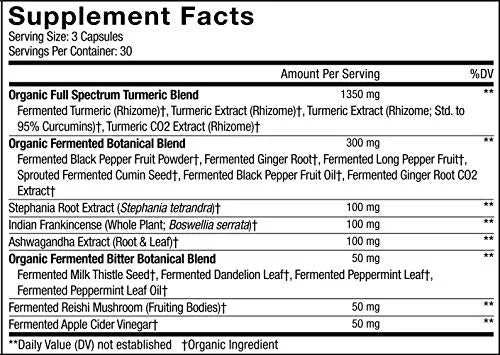 Organic Fermented Turmeric 90 ct W72876