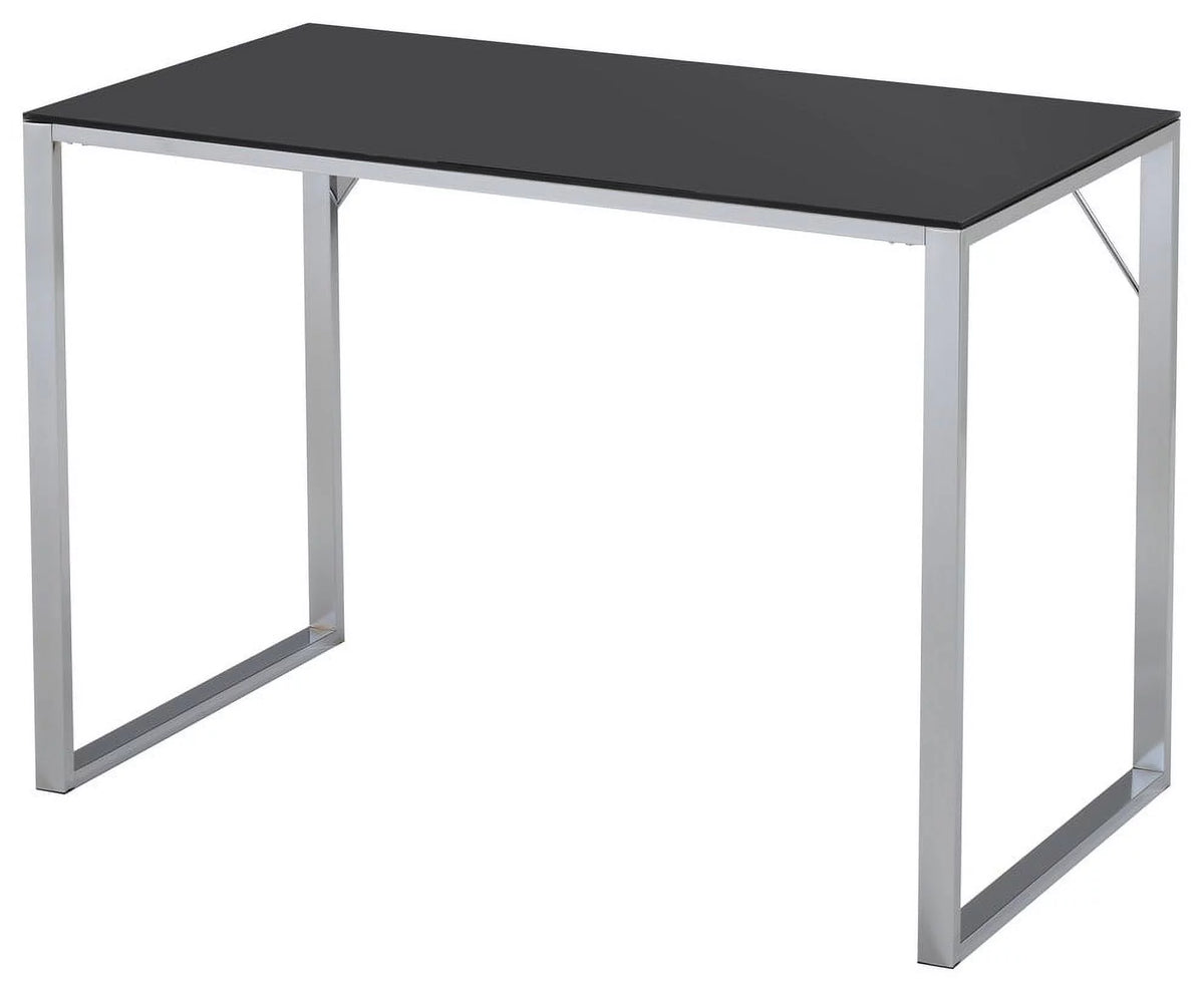 Black Tempered Glass Computer Desk V75028