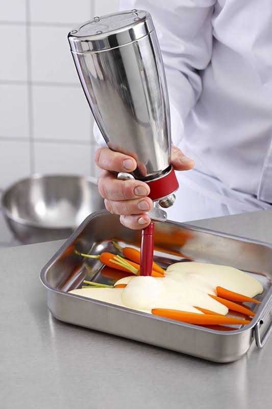 1-Pint Polished Stainless Steel Cream Whipper F90512