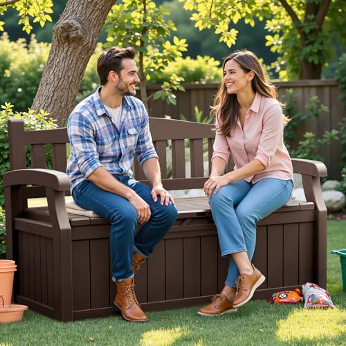 80 Gallon Black Storage Bench W38088