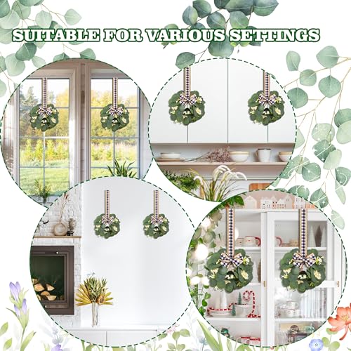 10 Inch Mini Christmas Wreaths 4Pcs C9013