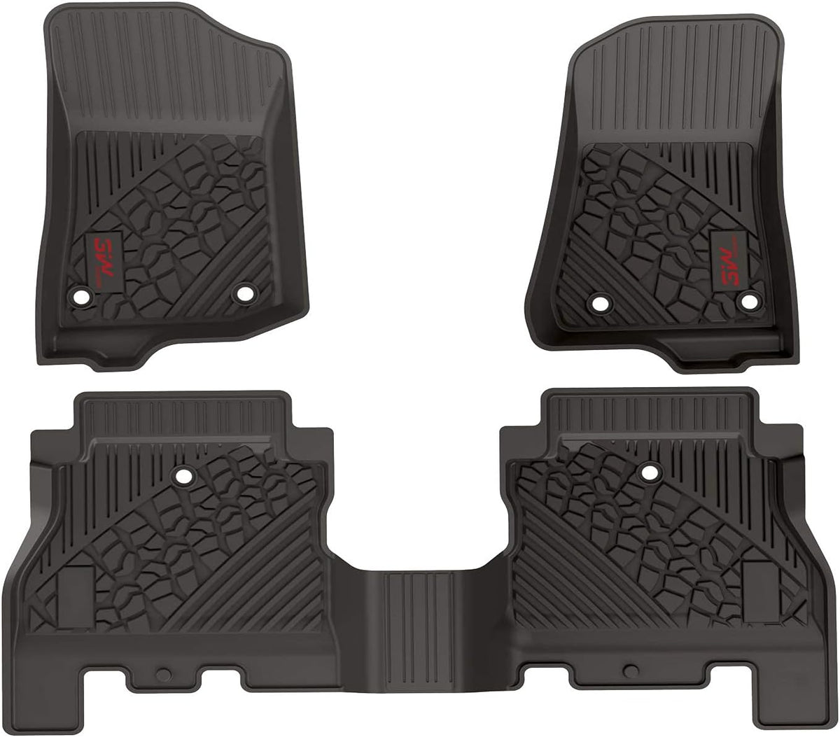 Black TPE Floor Mats Full Set A640