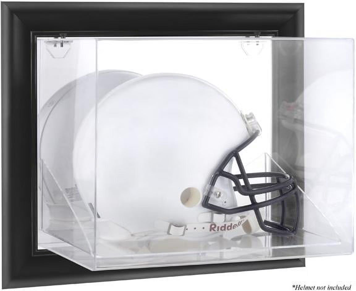 Black Framed Wall-Mountable Helmet Display Case G4358