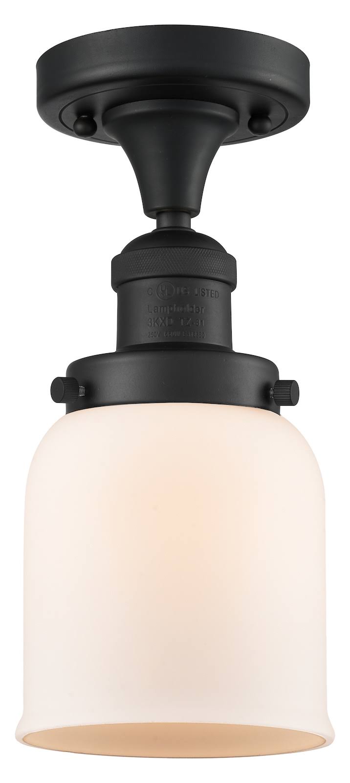 Small Bell 1 Light Semi-Flush Mount W781