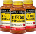Fish Oil 1000 mg Omega-3 100 Softgels Pack of 3 U236
