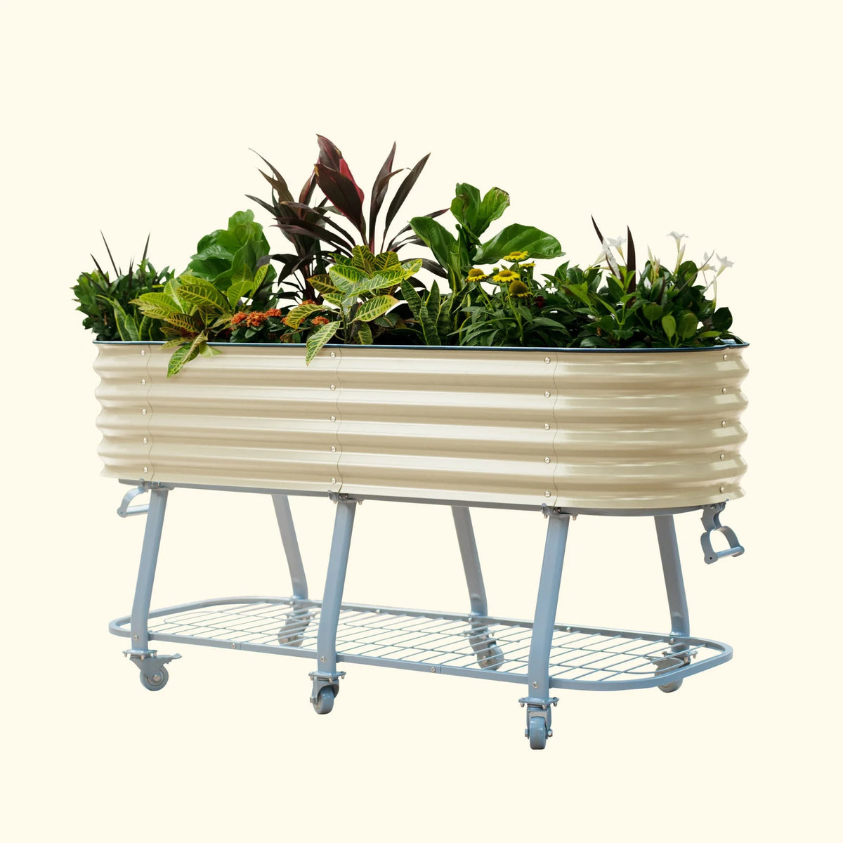 2 x 6 ft Self-Watering Rolling Raised Garden Bed Q2657