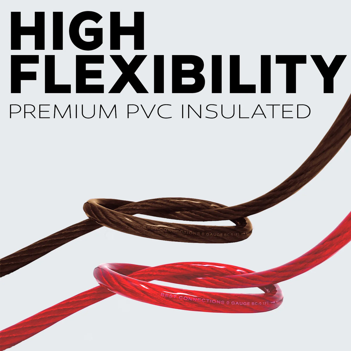 1/0Ga 25ft Red Translucent Power Ground Electrical Auto Wire X242678