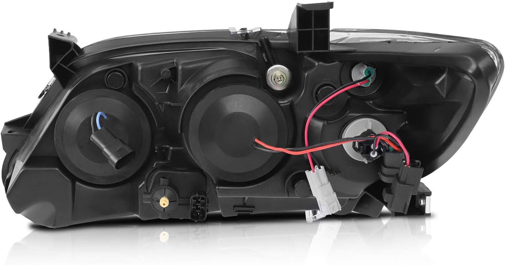 Headlight Assembly Pair for Toyota Camry 2010-2011 Black Housing Clear Lens E584055