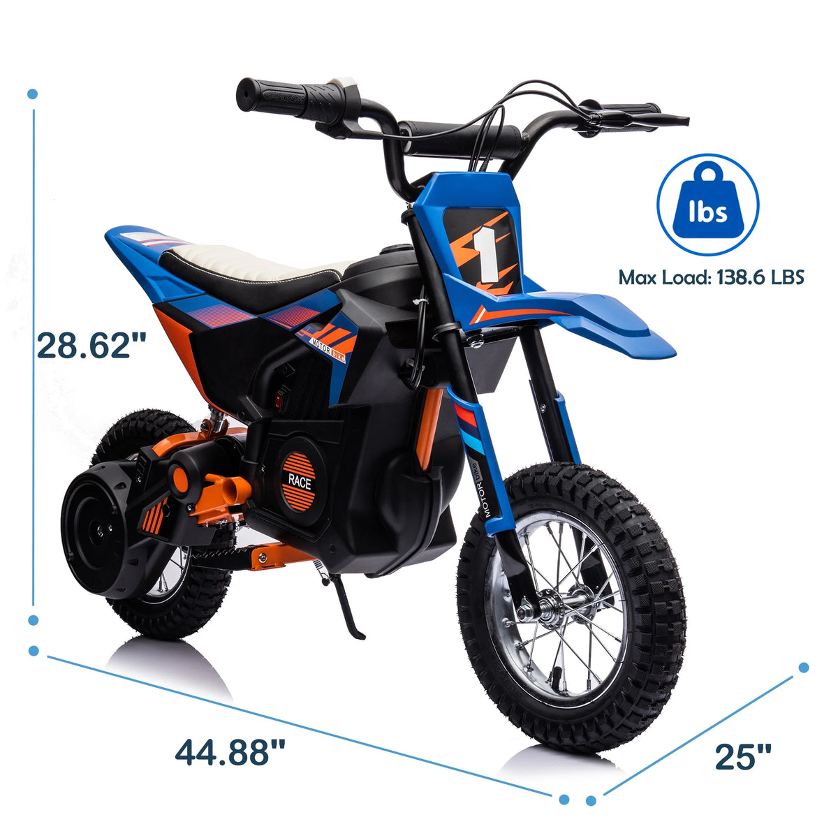 Electric Dirt Bike 24V 250W White M794579