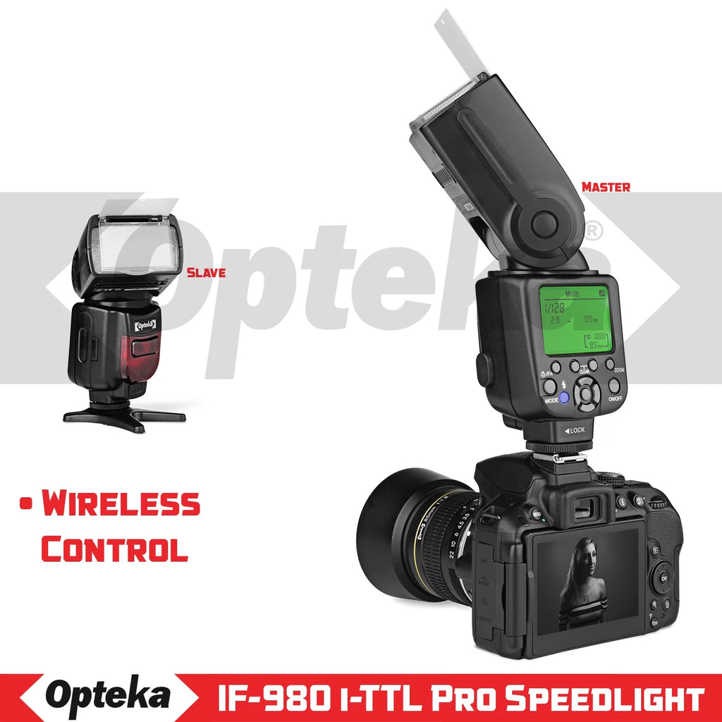 Auto-Focus Speedlight Flash with LCD Display S73467