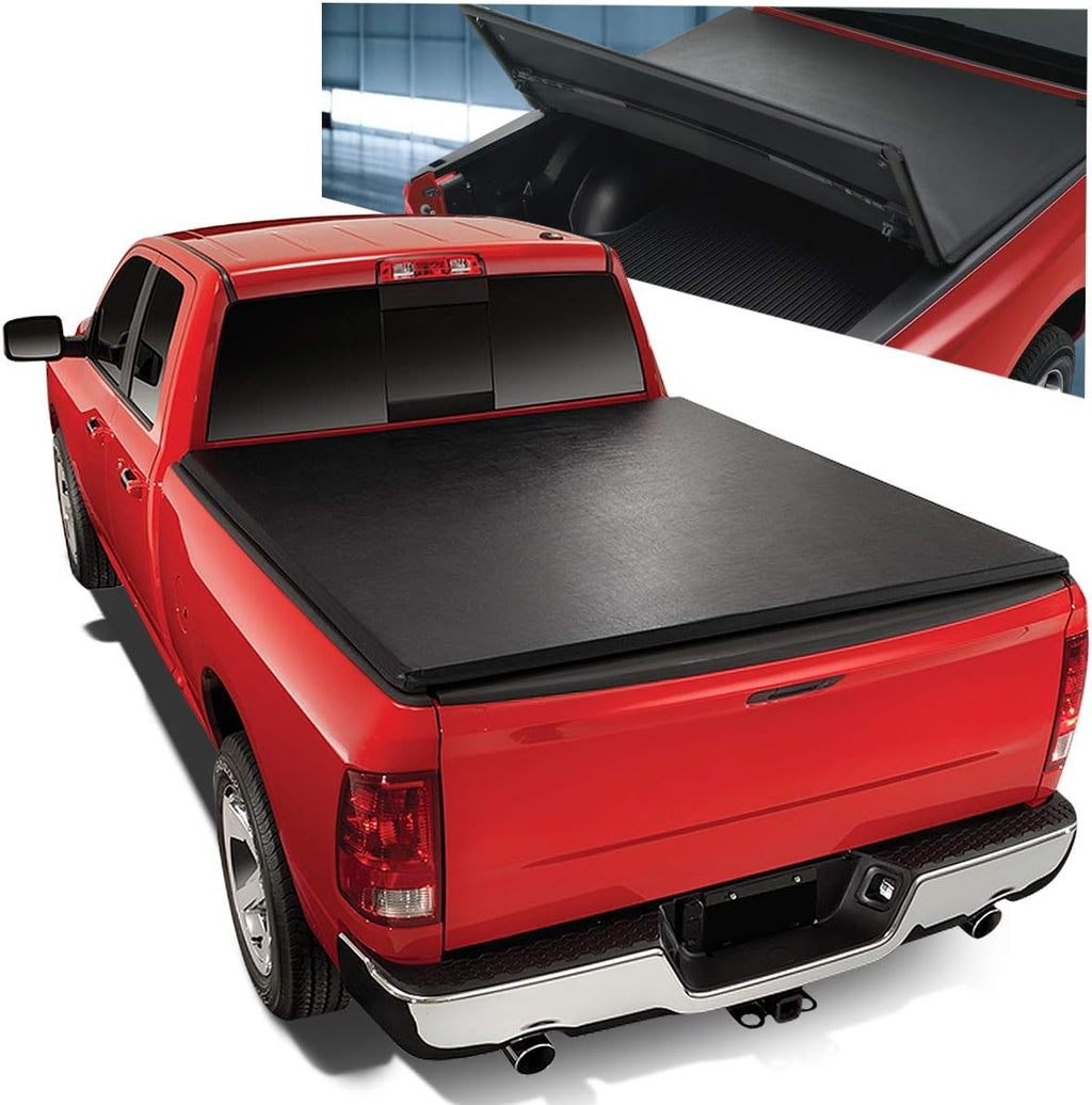 Matte Black Tri-Fold Truck Tonneau Cover V84266