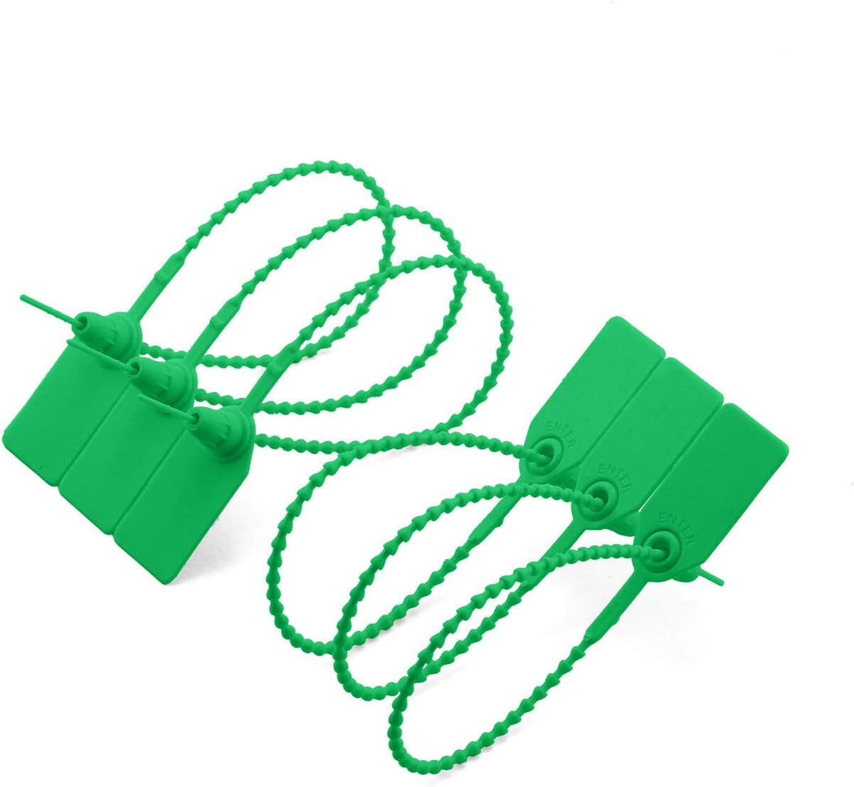 50pcs Plastic High Security Seal With Metal Insert Adjustable Self-Locking Pull Tight Cable Ties Tags Disposable Wire Padlock A605671