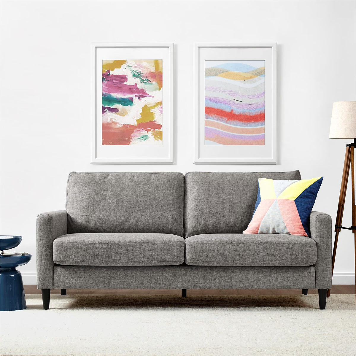 Gray Upholstered Sofa W41440