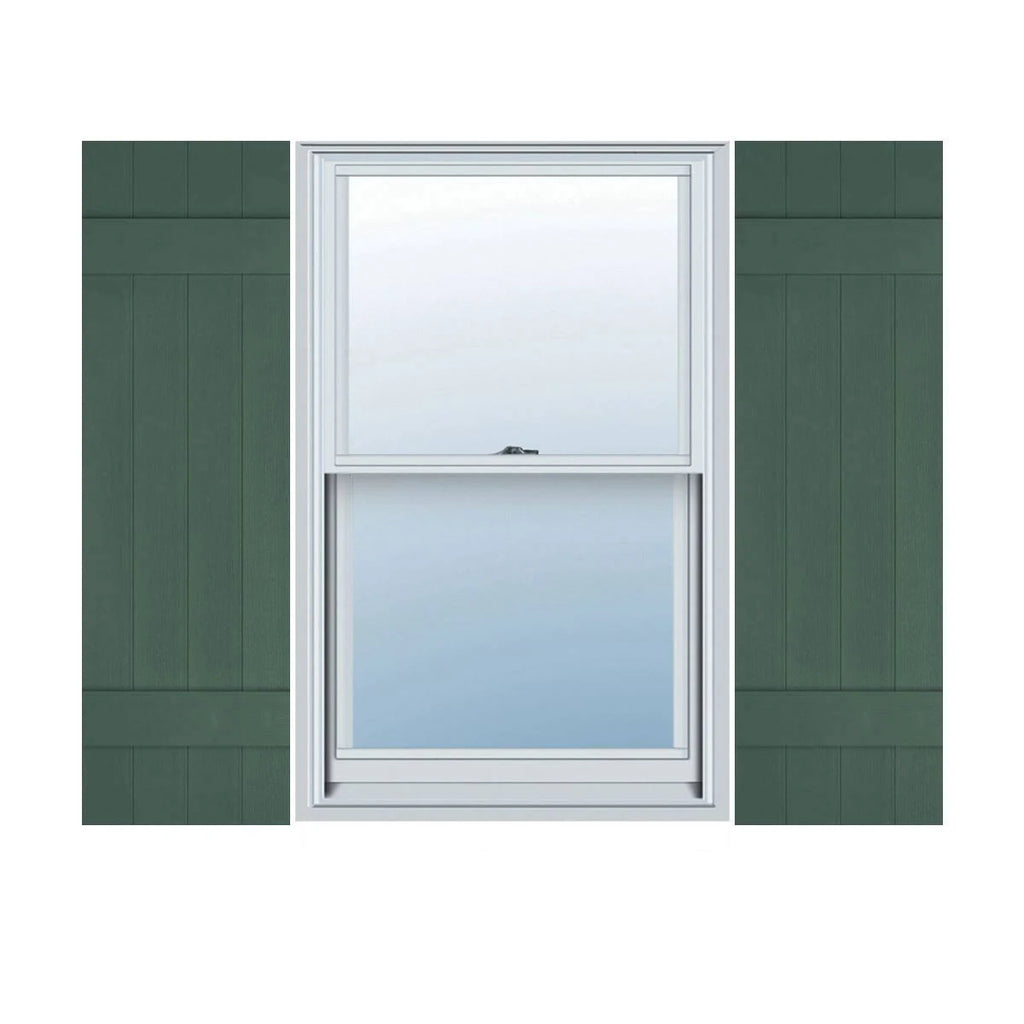 Lifetime Vinyl Board-n-Batten Shutters, Per Pair, 14x G61045