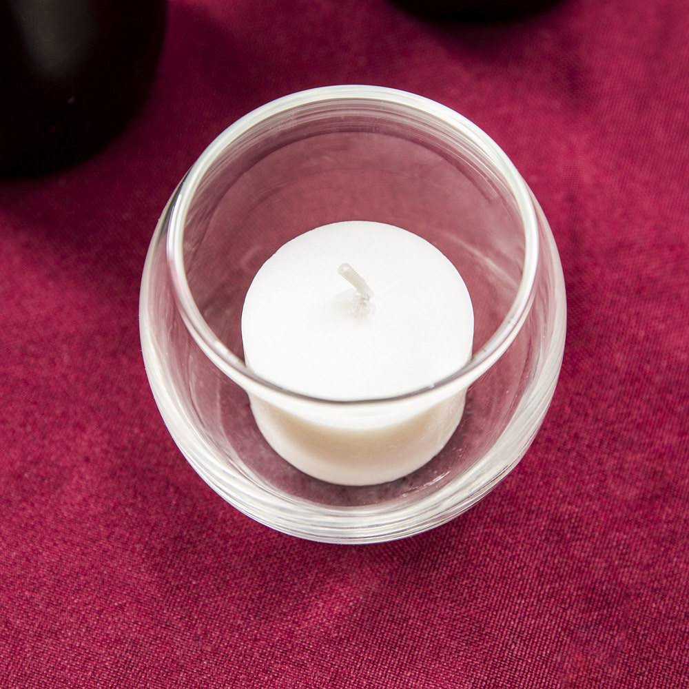 Cream Round Votive Candle Lamp, 10 HR, 288/Case I559