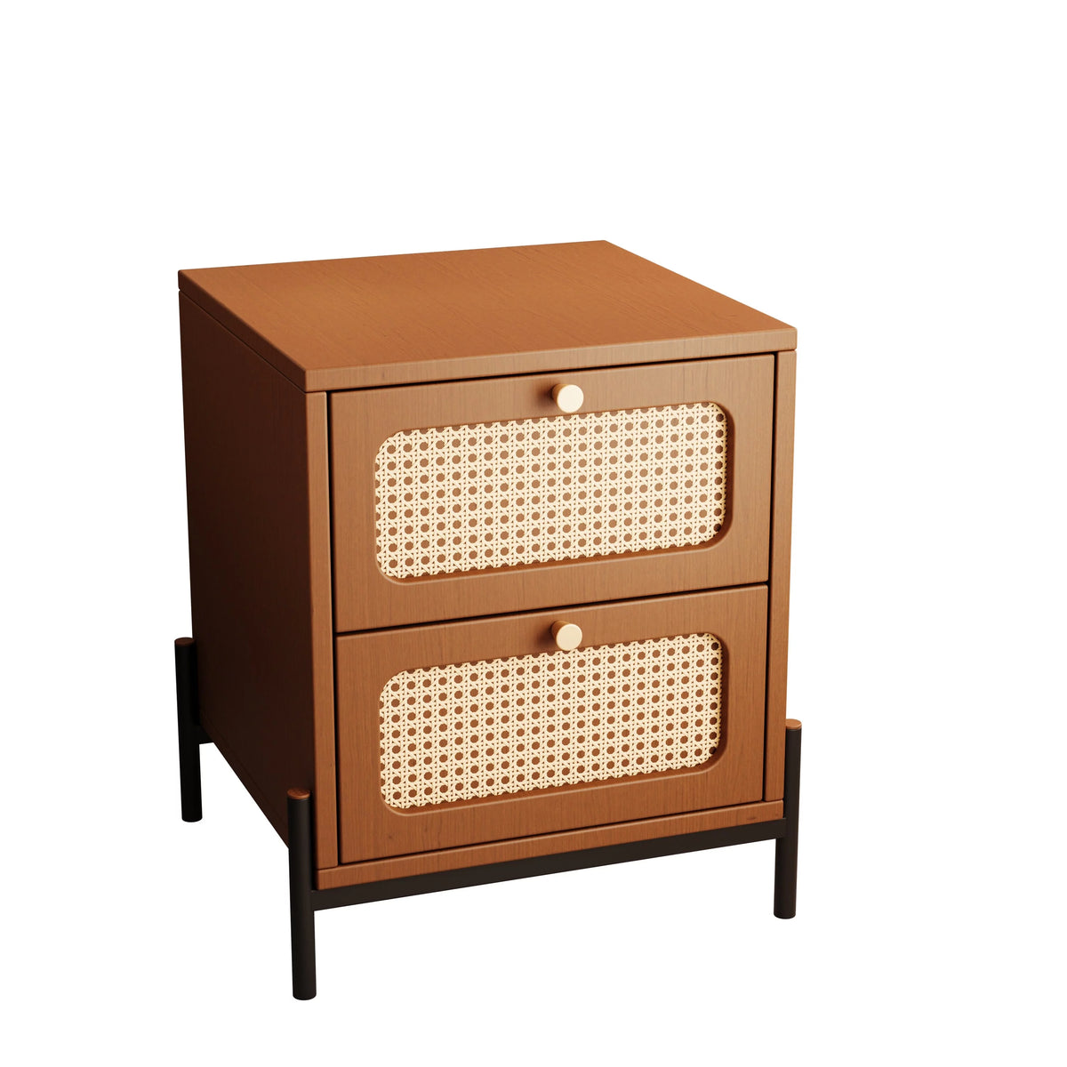 Rattan Wood Drawer Storage Cabinet B40771