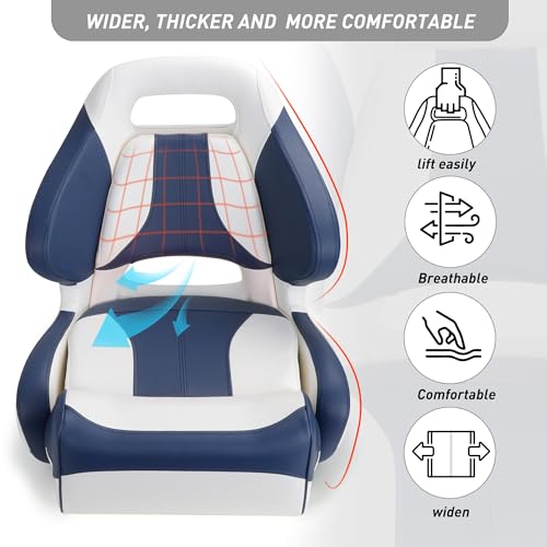 Yellowish-Brown/Black Flip Up Boat Bucket Seat P465