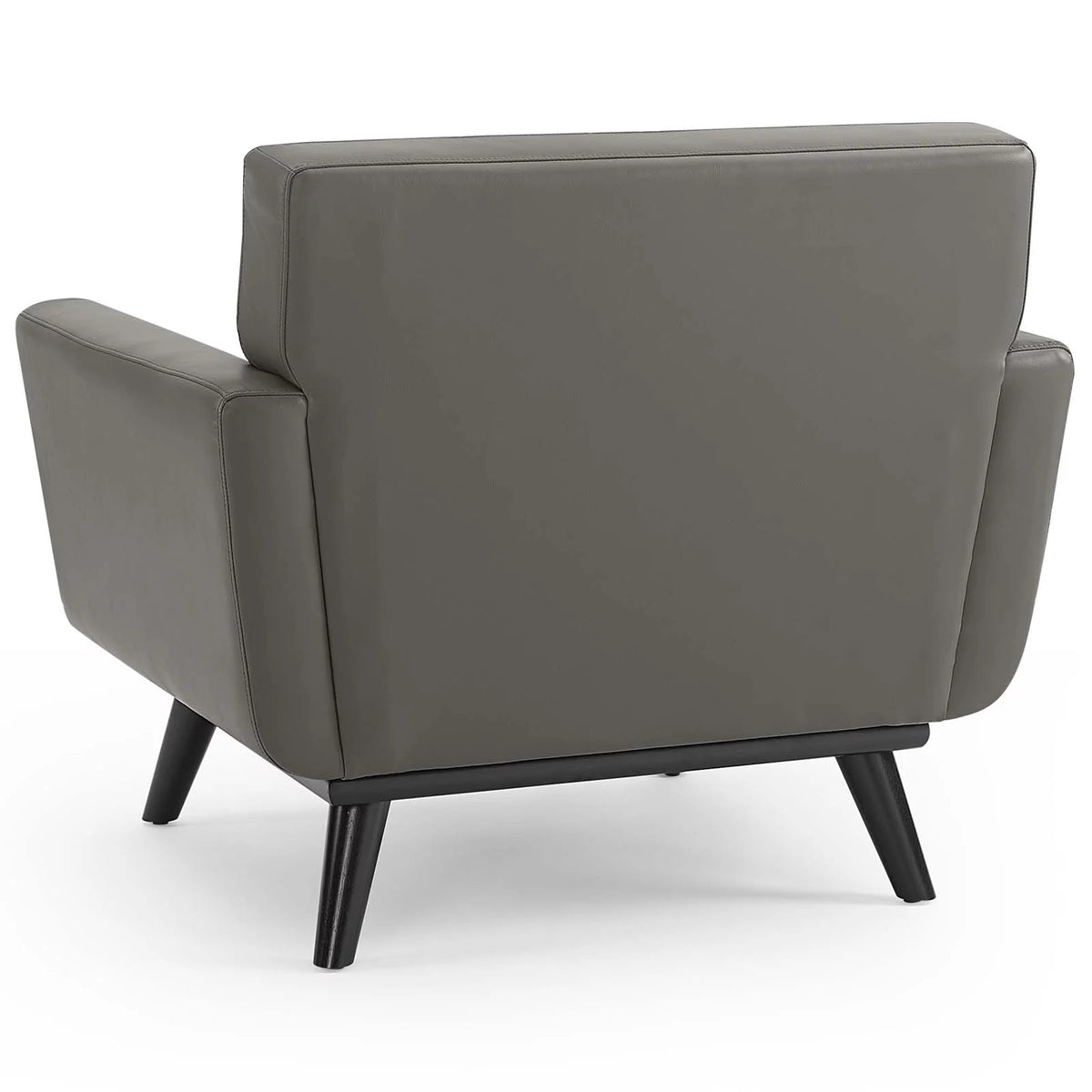 Grey Leather Accent Chair R582