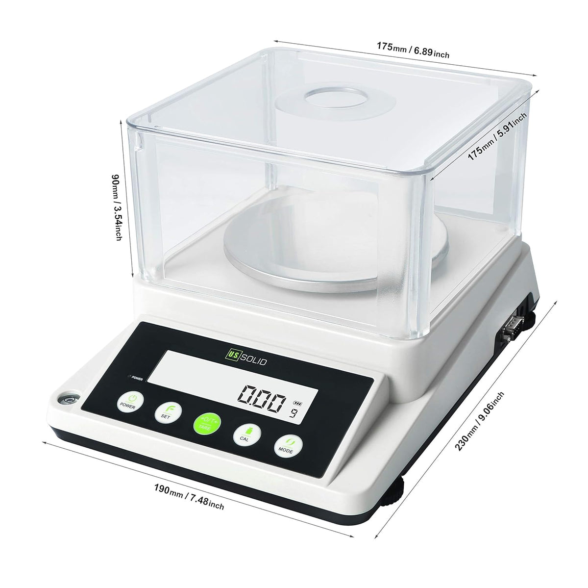3100 g x 0.01 g Precision Analytical Lab Balance with 2 LCD Screens RS232 G650