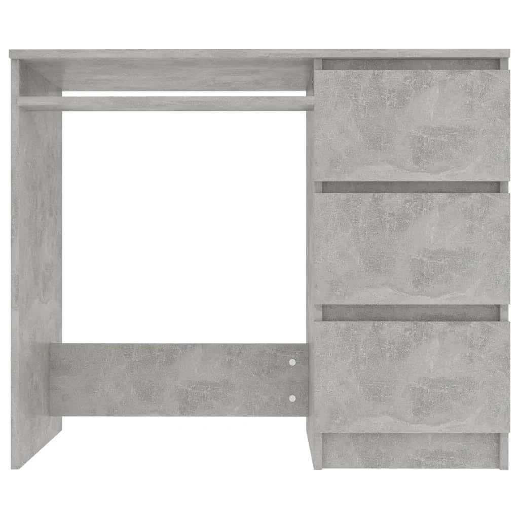 Concrete Gray Chipboard Desk J91722