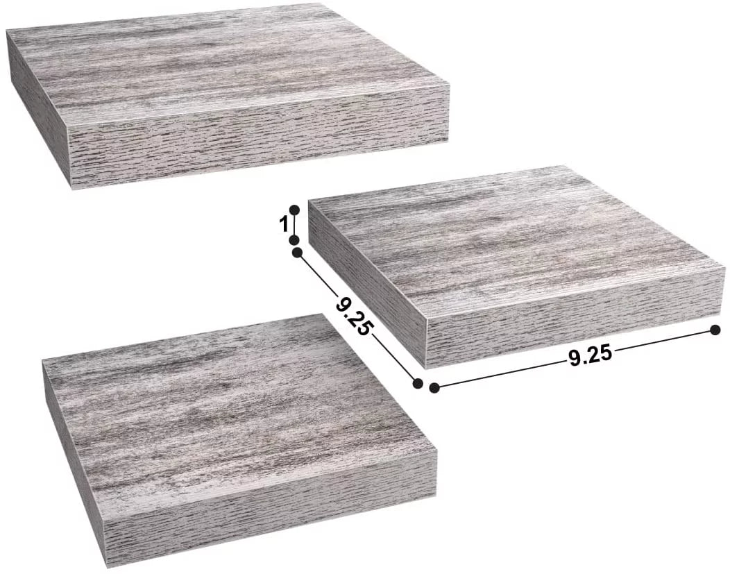 White Floating Shelves 3 Pack V290