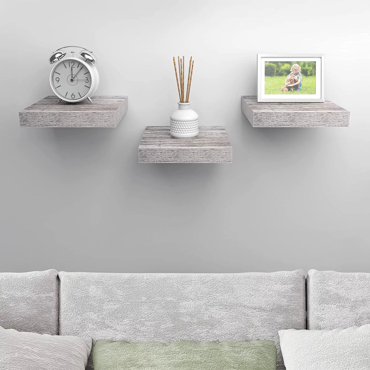 White Floating Shelves 3 Pack V290