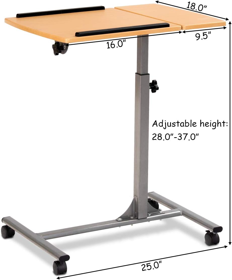Rolling Laptop Desk Cart Y2630