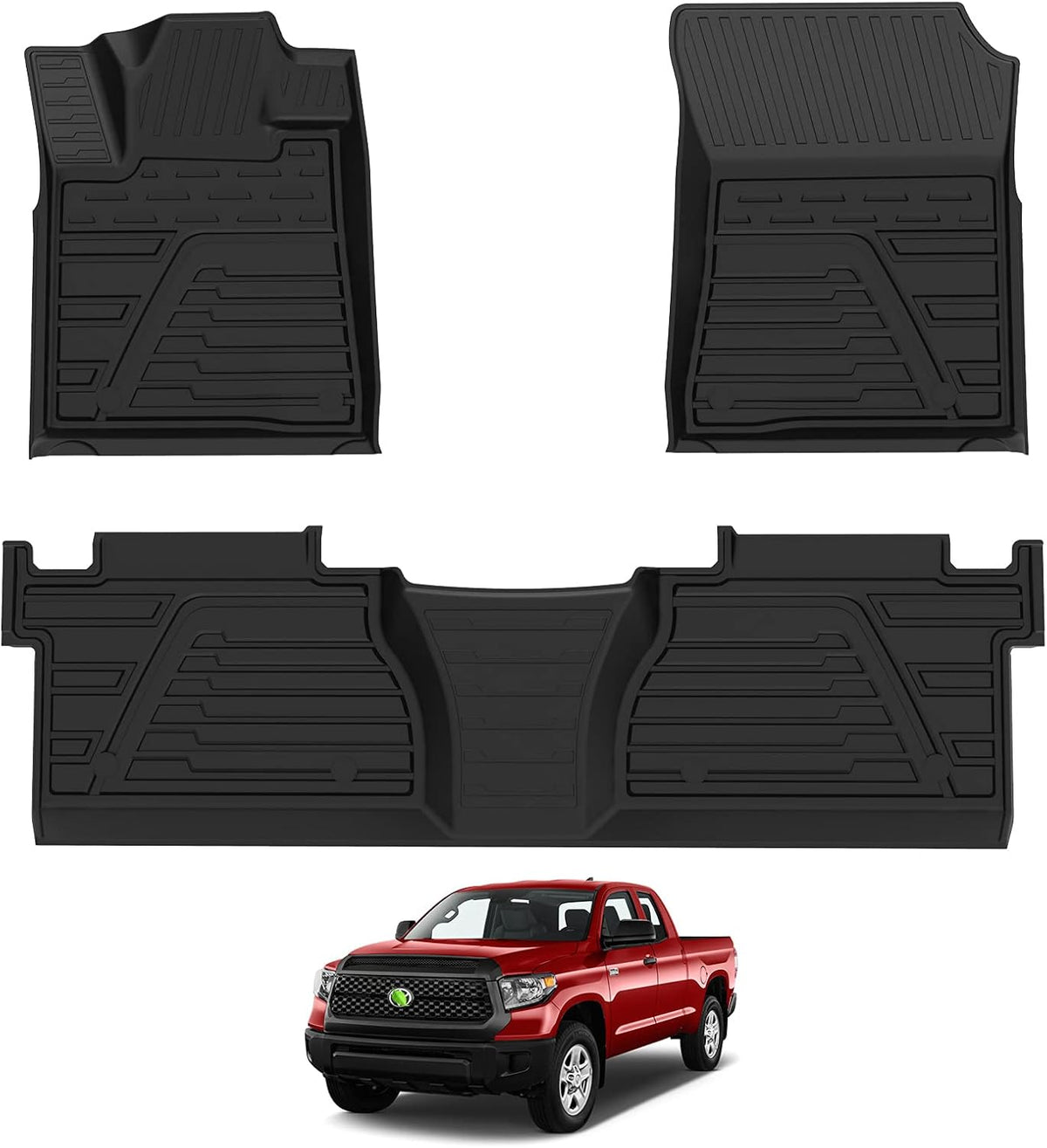 All-Weather TPE Car Floor Mats Full Set K638980
