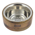 Wood Dog Bowl S96537