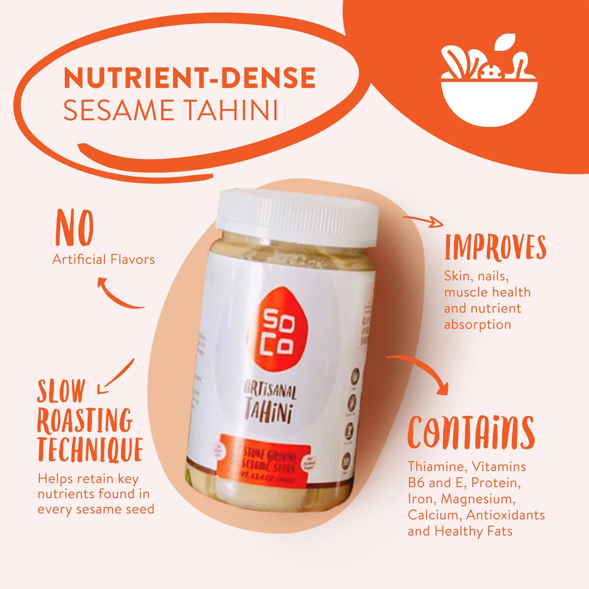 Tahini 13.4 Oz Pack Of 6 I7694