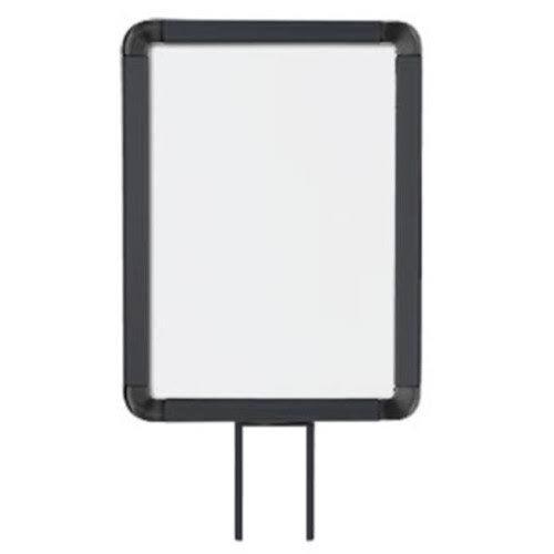 8.5 x 11 in. Matte Black Vertical Fixed Mount Sign Frame G5276