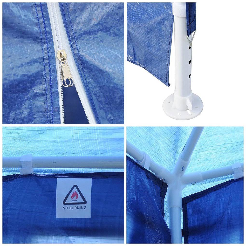 Outdoor Patio Gazebo with 6 Removable Sidewalls D961696