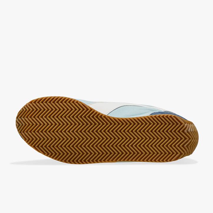 Canvas Stone Wash Blue Sneakers V7417
