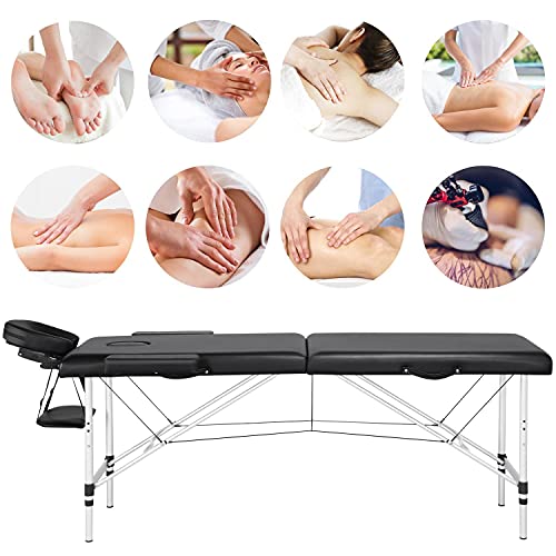 Pink 24 inch Portable Height Adjustable Massage Table V380