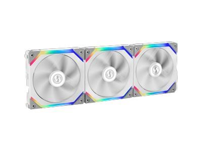White 120 mm Case Fan Pack of 3 K24304