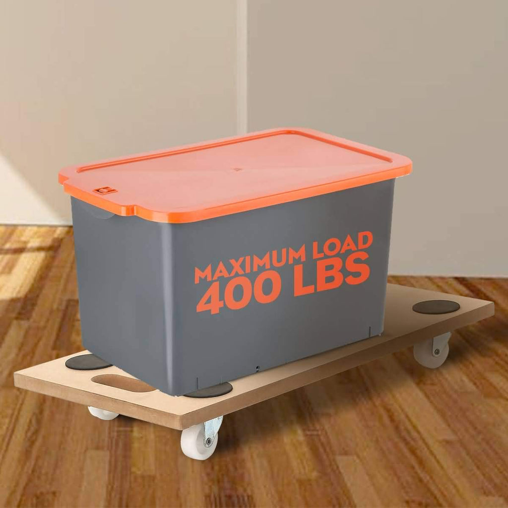 4 Pack 23 X 12 Rectangle Wood Platform Dolly 400-LB Load Rating X757356